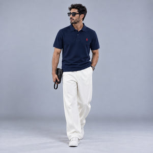 Navy Club Polo T-Shirt