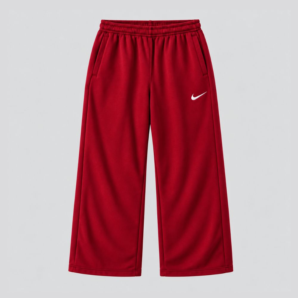 Burgundy Street Wide-Leg Pants