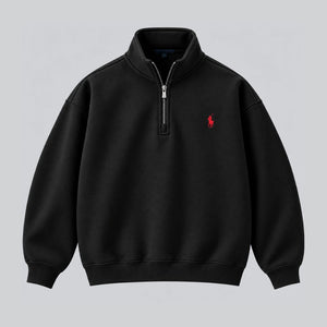 Crimson Crest - Halfzip Sweater