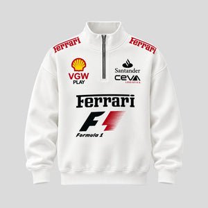 Racing Halfzip Sweater  – White Motorsport Edition