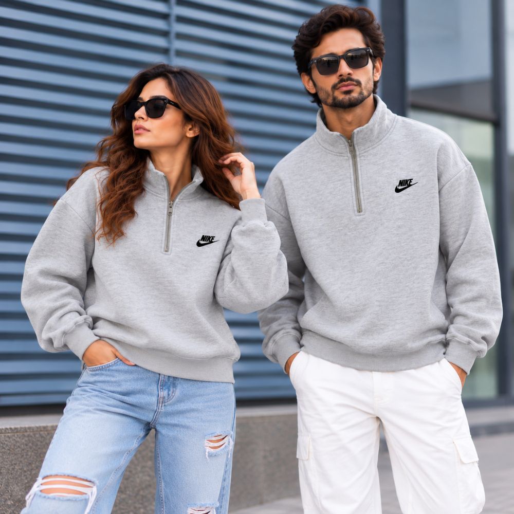 Silver Mist – Grey Halfzip Sweater