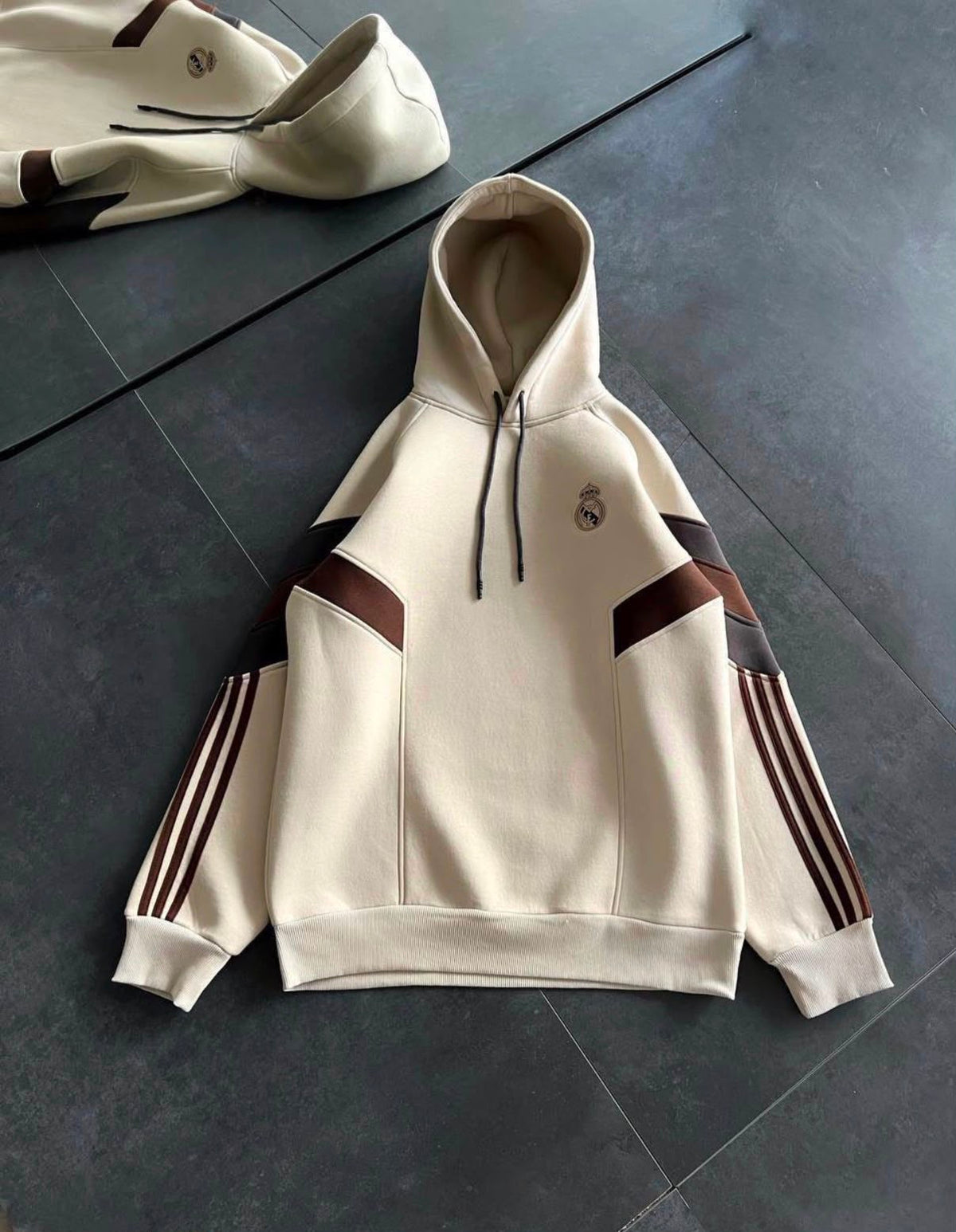 Heritage Motion Hoodie – Cream & Brown Edition