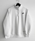Pure Frost Quarter-Zip Sweatshirt – White Unisex